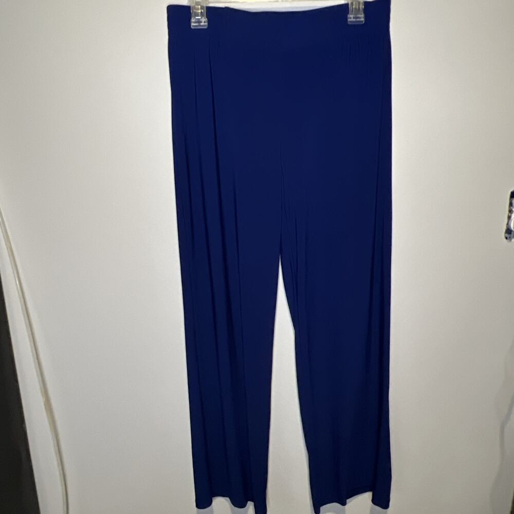IMAN Pull On Loose Leg Trouser Medium Navy Blue‎ Wide leg, comfortable classic